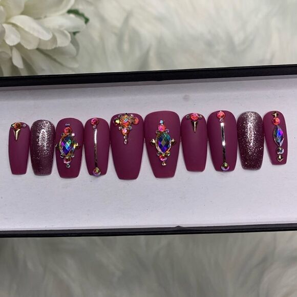 Press On Nails | Gothic Nails | Handmade Press On Nails - Picture 3 of 14